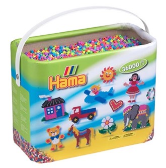 Perler 30.000 midi assortert pastell