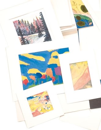 Passepartout hvit 110 ass. Str. 300g